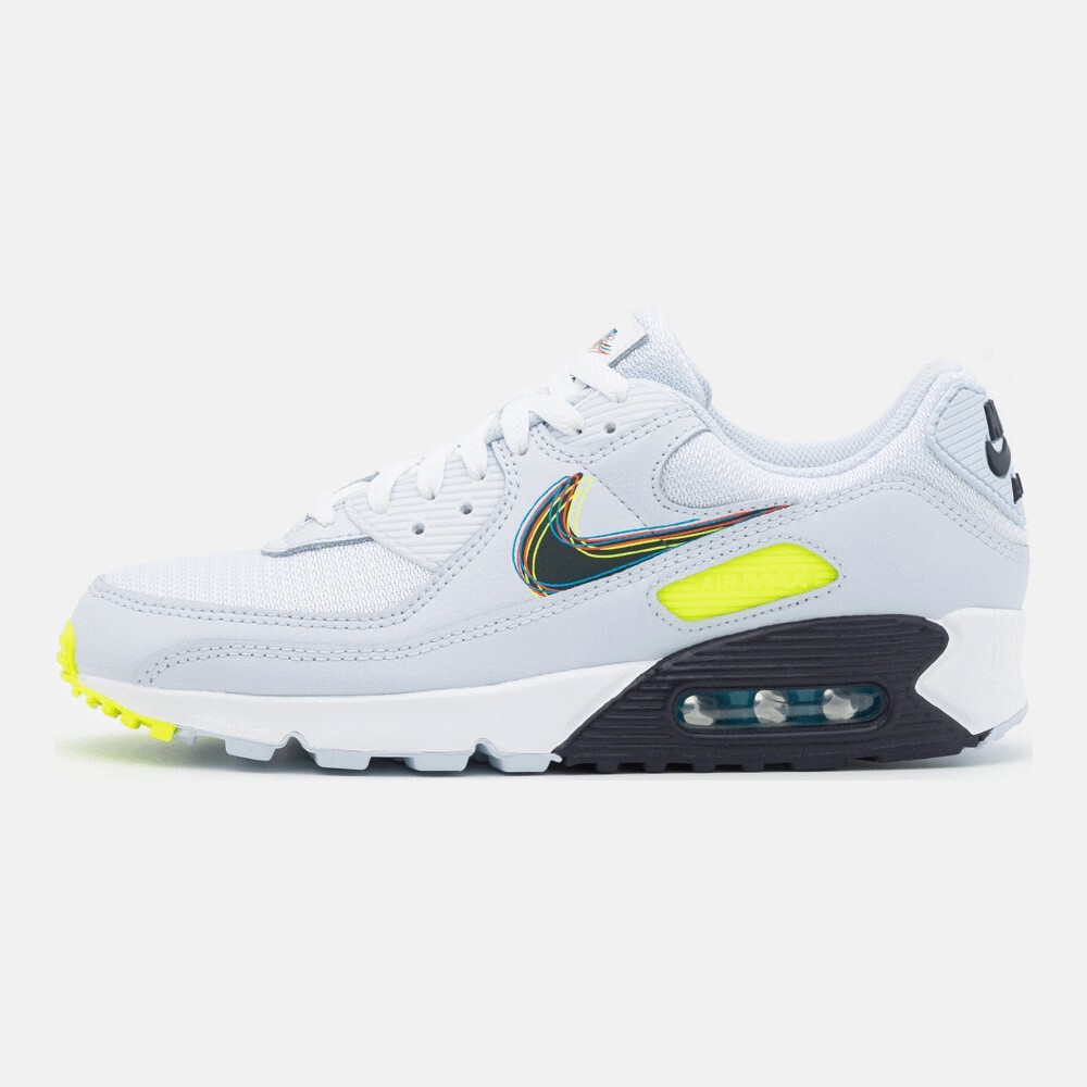 

Кроссовки Nike Sportswear Air Max 90, white/blackened blue/volt/football grey