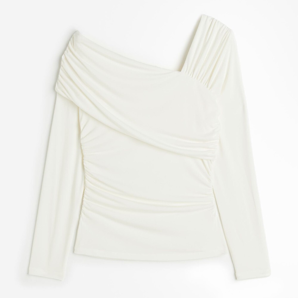 

Топ H&M Asymmetric-neck, белый