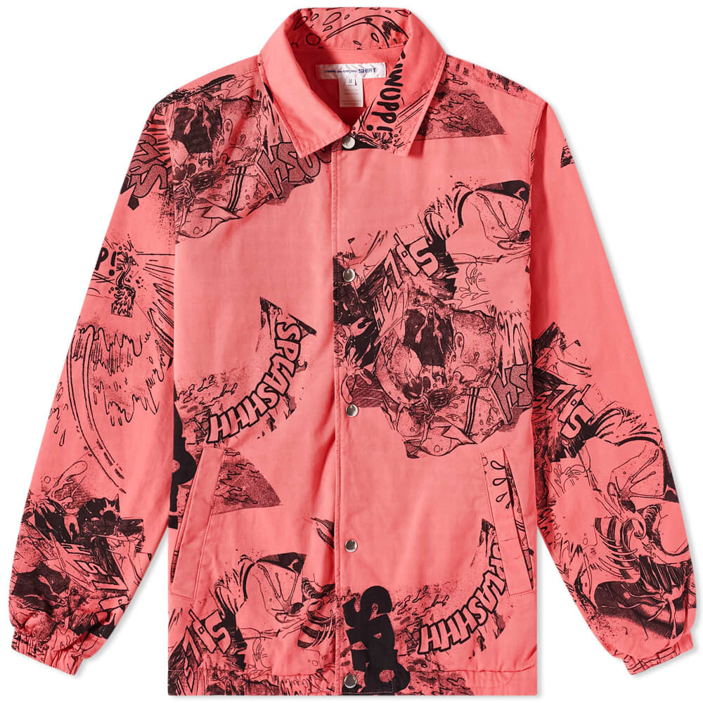 

Тренерская куртка с принтом по всей поверхности Comme des Garçons SHIRT, Красный