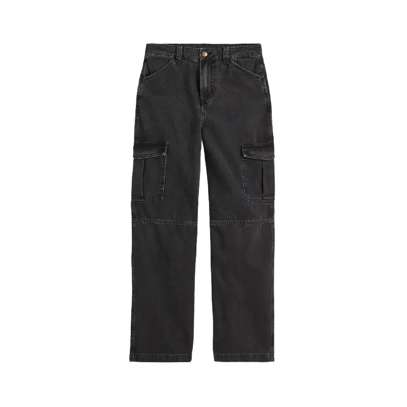 

Джинсы H&M 90s Baggy High Cargo, черный