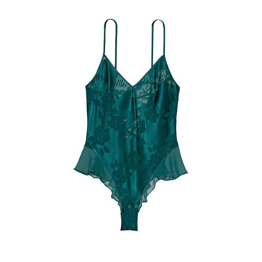 

Боди Victoria's Secret VS Archives Burnout Satin, зеленый