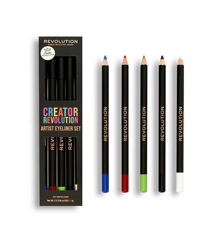 

Makeup Revolution Creator Revolution Artist Eyeliner Set набор подводок для глаз 5x1,3 г