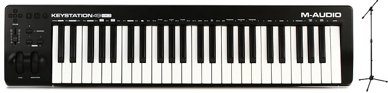 

M-Audio Keystation 49 MK3 Комплект 49-клавишного контроллера клавиатуры с Gator Frameworks GFW-MIC-2010 Стандартная микрофонная стойка на штативе с односекционной штангой Gator Frameworks + M-Audio GFW-MIC-2010=1 KEYSTATION49MK3=1