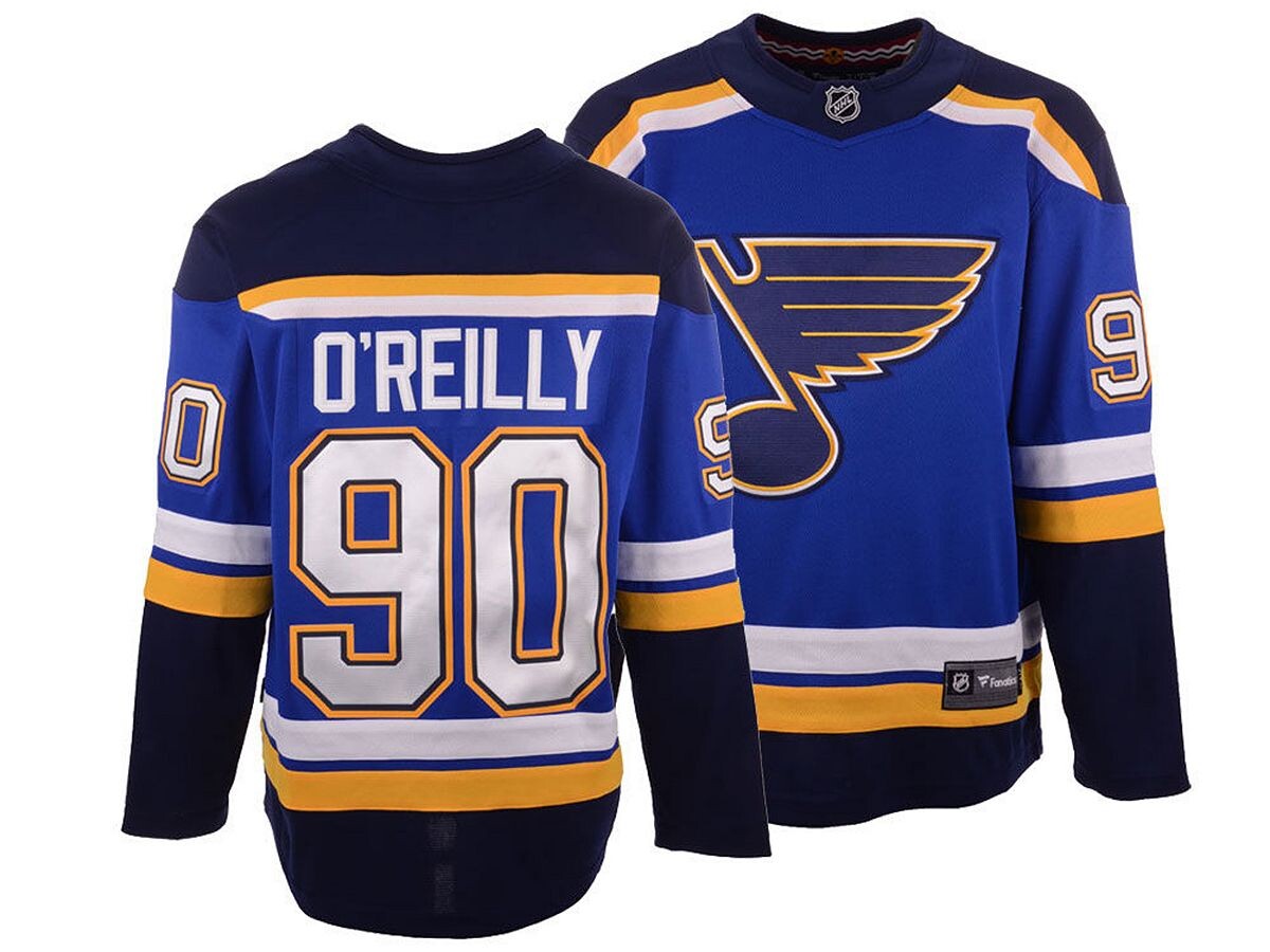 

Сент-луис блюз нхл мужская футболка отрыва райан о'райли Authentic NHL Apparel, синий