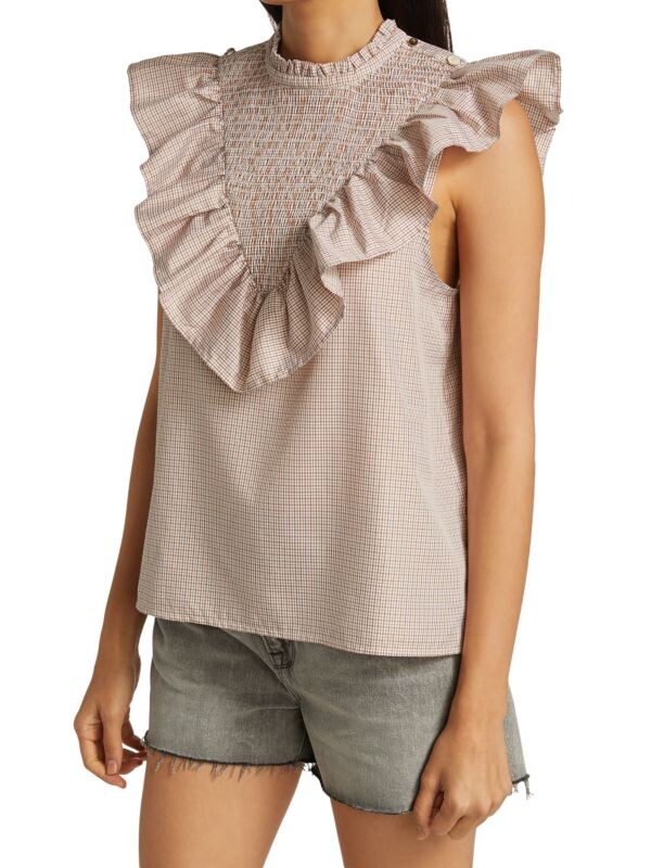 

Топ MUNTHE Rossi с рюшами, beige