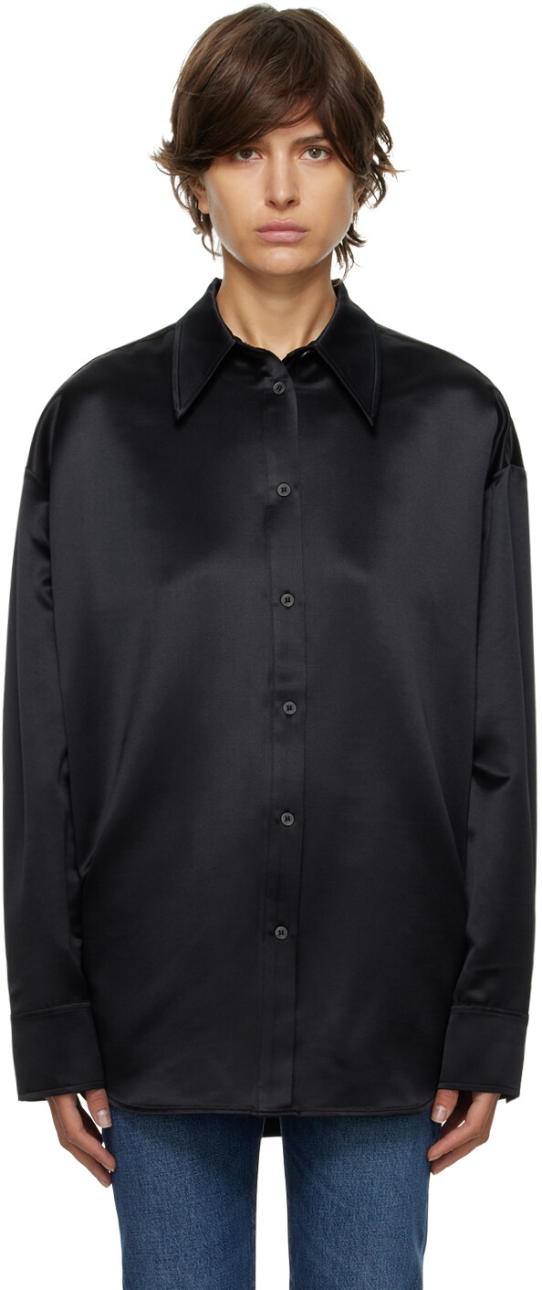 

Рубашка SSENSE Exclusive Black Viola Teurn Studios