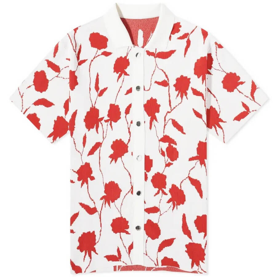 

Трикотажное поло Jacquemus Rose, белый/красный