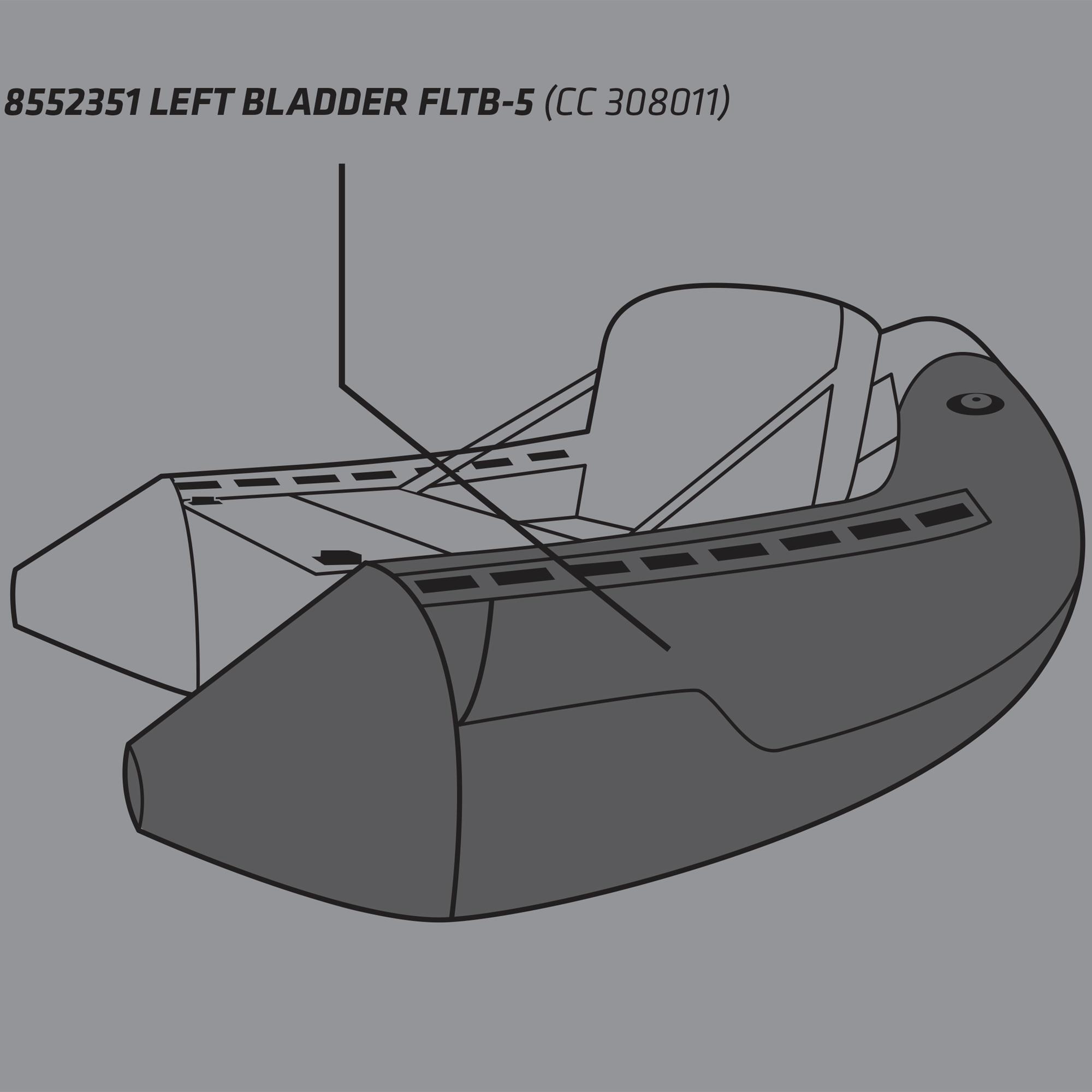 Воздушная камера левая Поплавковая трубка брючного сапога FLTB-5 CAPERLAN –  заказать по выгодной цене из-за рубежа в «CDEK.Shopping»