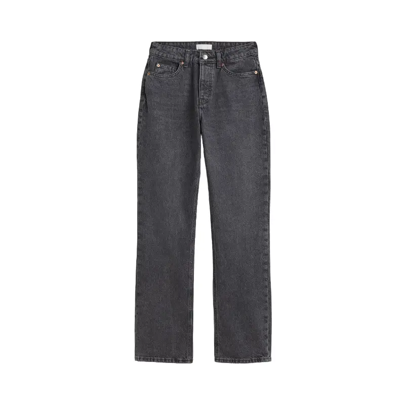 

Джинсы H&M Straight High, темно-серый