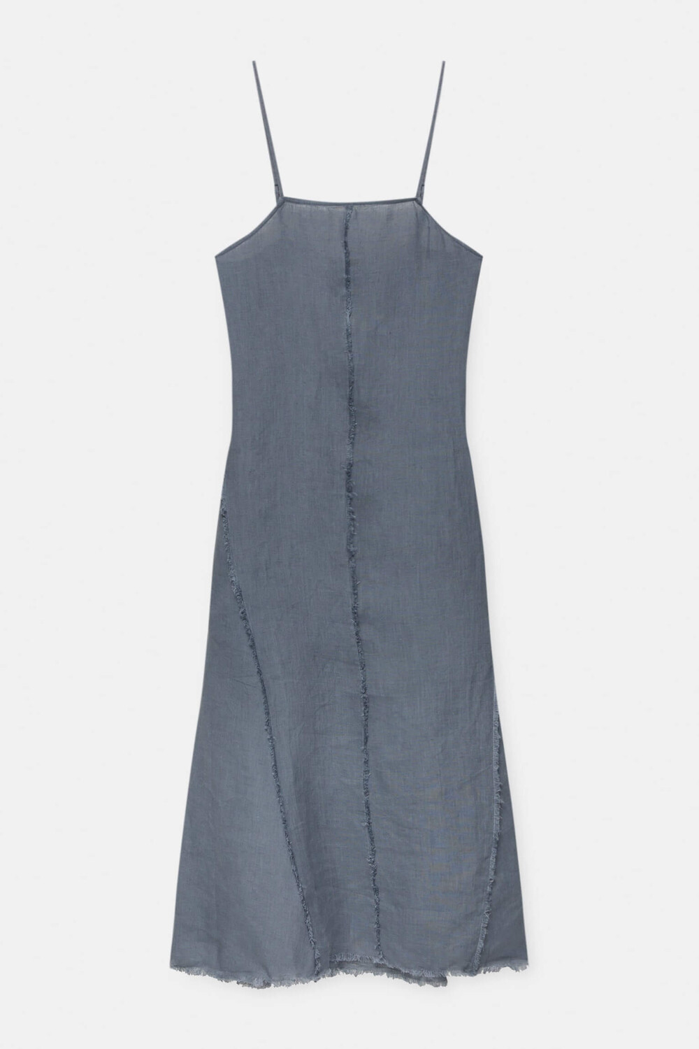 

Платье Pull&Bear Long 100% Linen, небесно-голубой