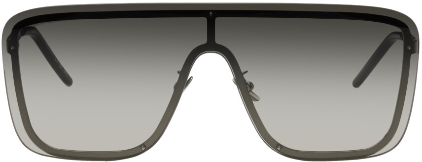 

Черные солнцезащитные очки-маска SL 364 Saint Laurent