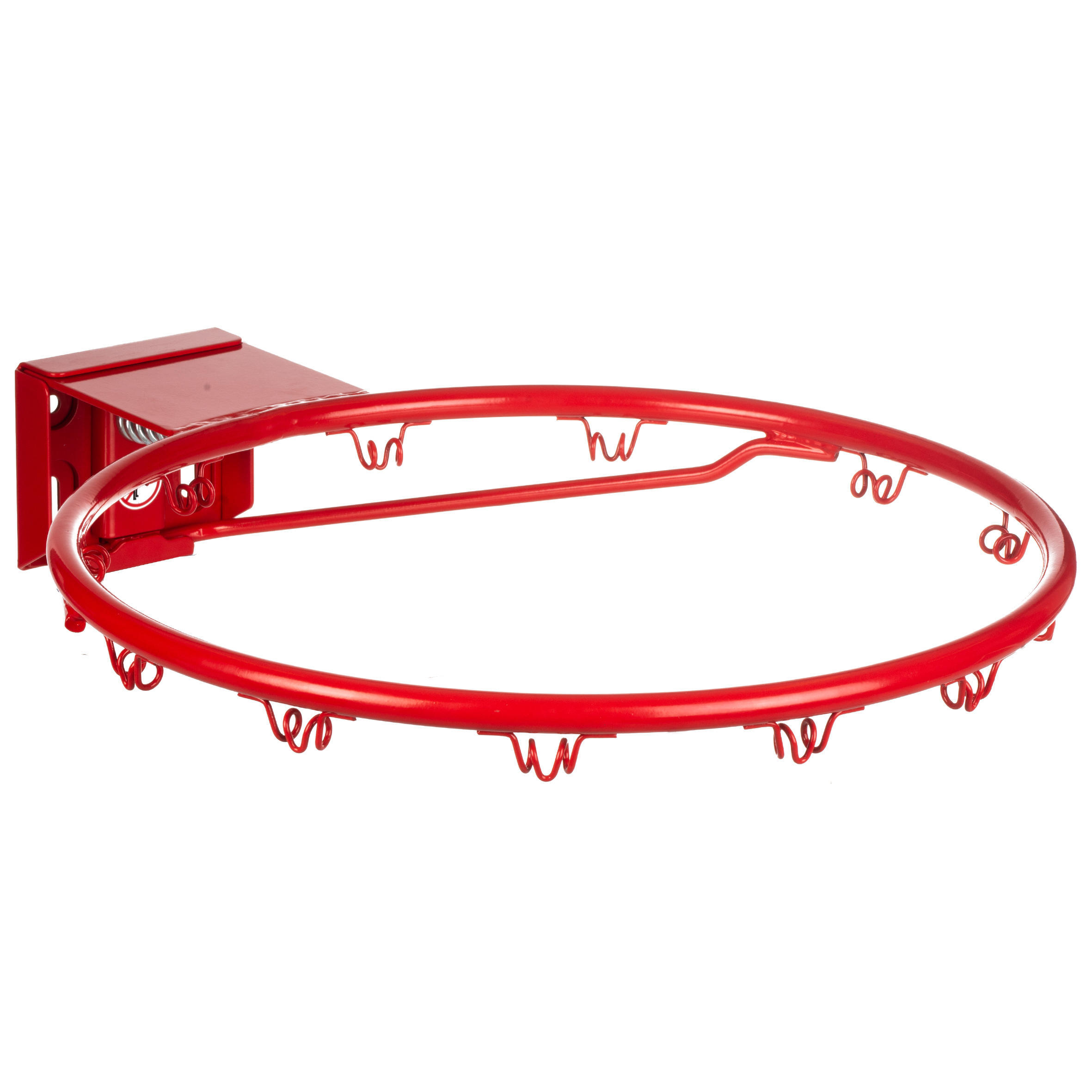 Баскетбольное кольцо официального диаметра - R900 красное TARMAK, красный hand around стальное граненое кольцо