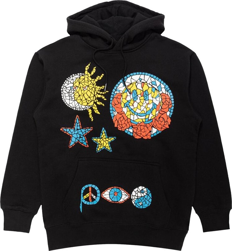 

Худи Market Smiley Mosaic Hoodie 'Black', черный