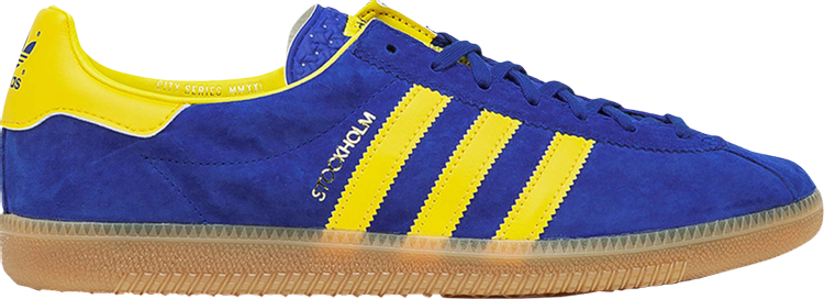 Yellow hot sale blue adidas