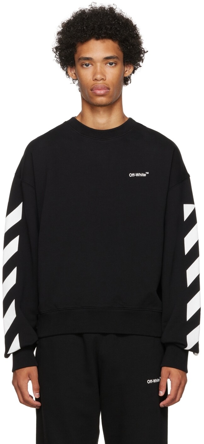 

Черный свитшот Diag Off-White