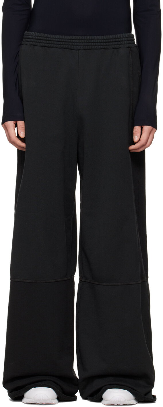 

Черные брюки для отдыха со вставками MM6 Maison Margiela