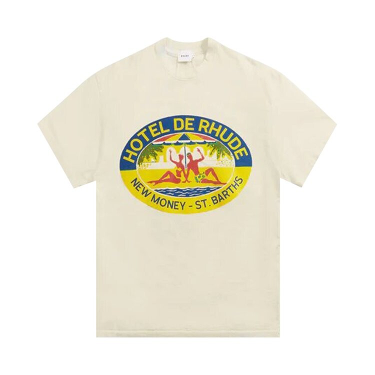 

Футболка Rhude Hotel De Rhude T-Shirt 'Vintage White', белый