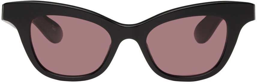 

Черные угловатые солнцезащитные очки McQueen Alexander McQueen