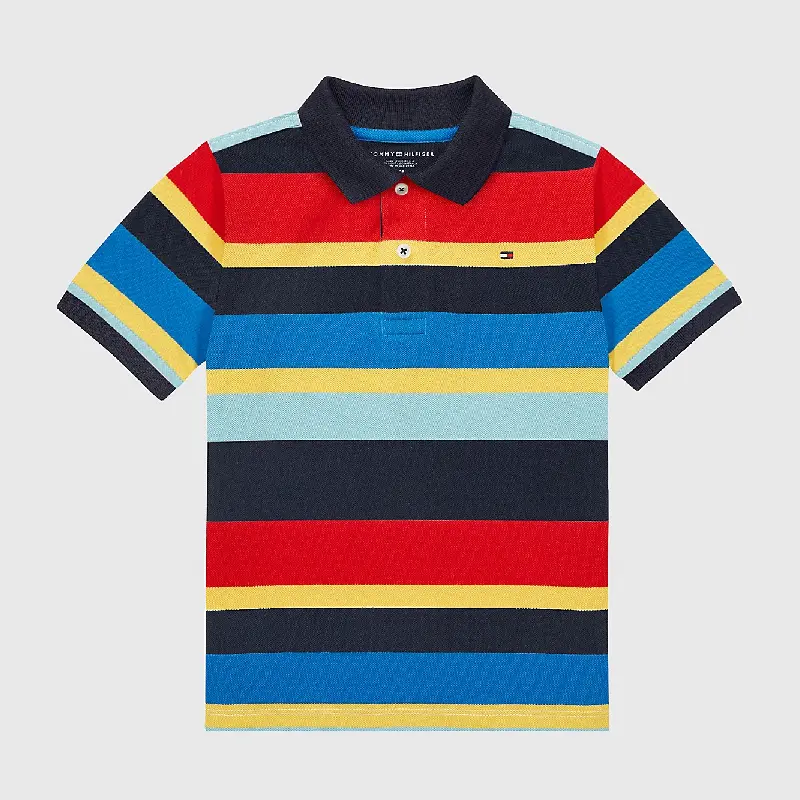 

Футболка-поло Tommy Hilfiger Stripe, мультиколор