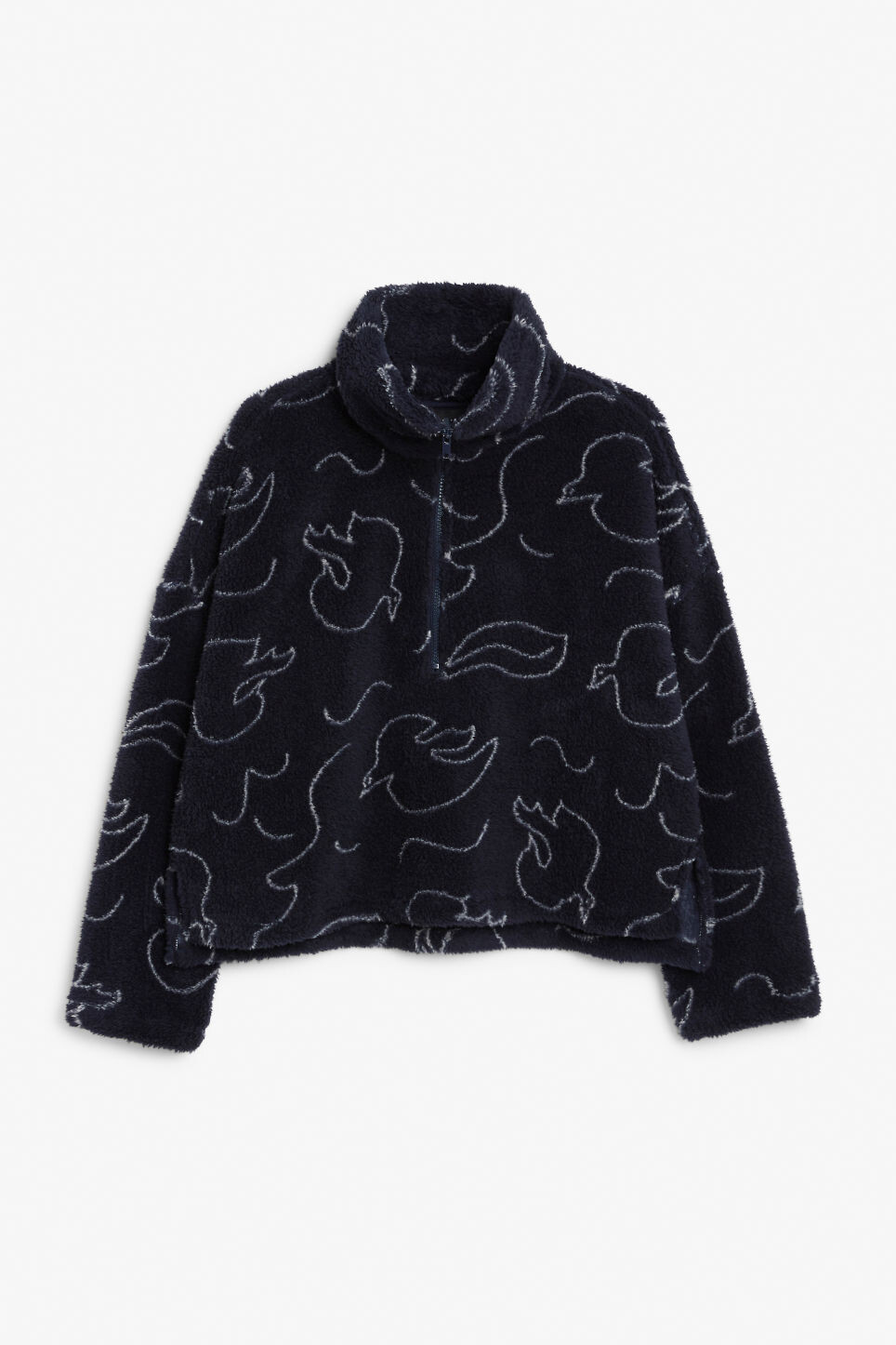 

Свитер Monki из искусственного флиса, черный