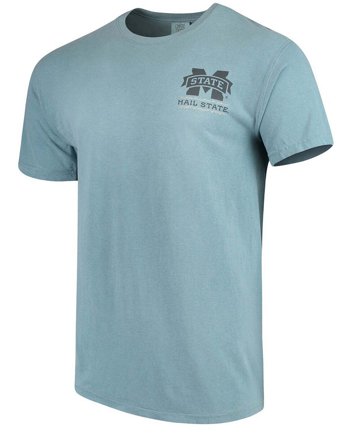 

Мужская синяя футболка mississippi state bulldogs state scenery comfort colours Image One, синий