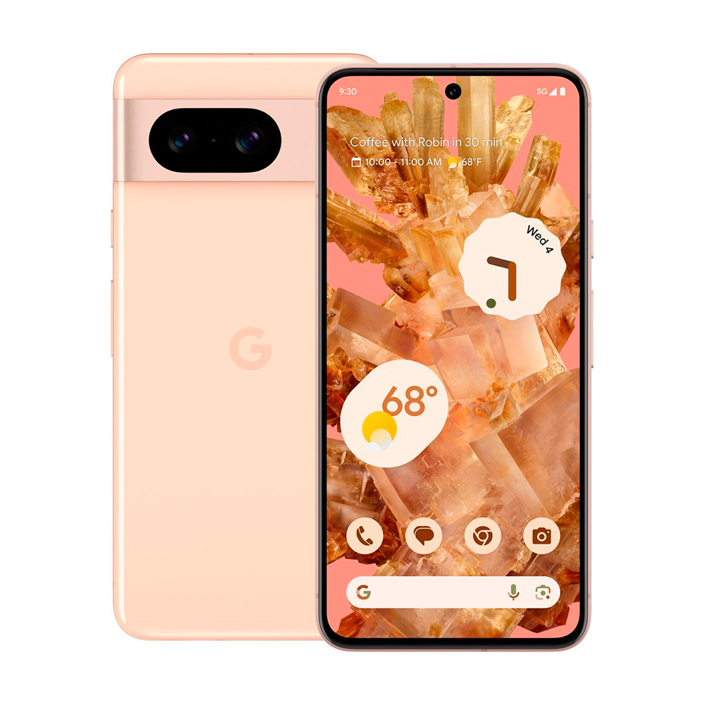 Смартфон Google Pixel 8, 8Гб/128Гб, Nano-SIM + E-Sim, розовый pixel bag рюкзак с led дисплеем pixel one orange оранжевый