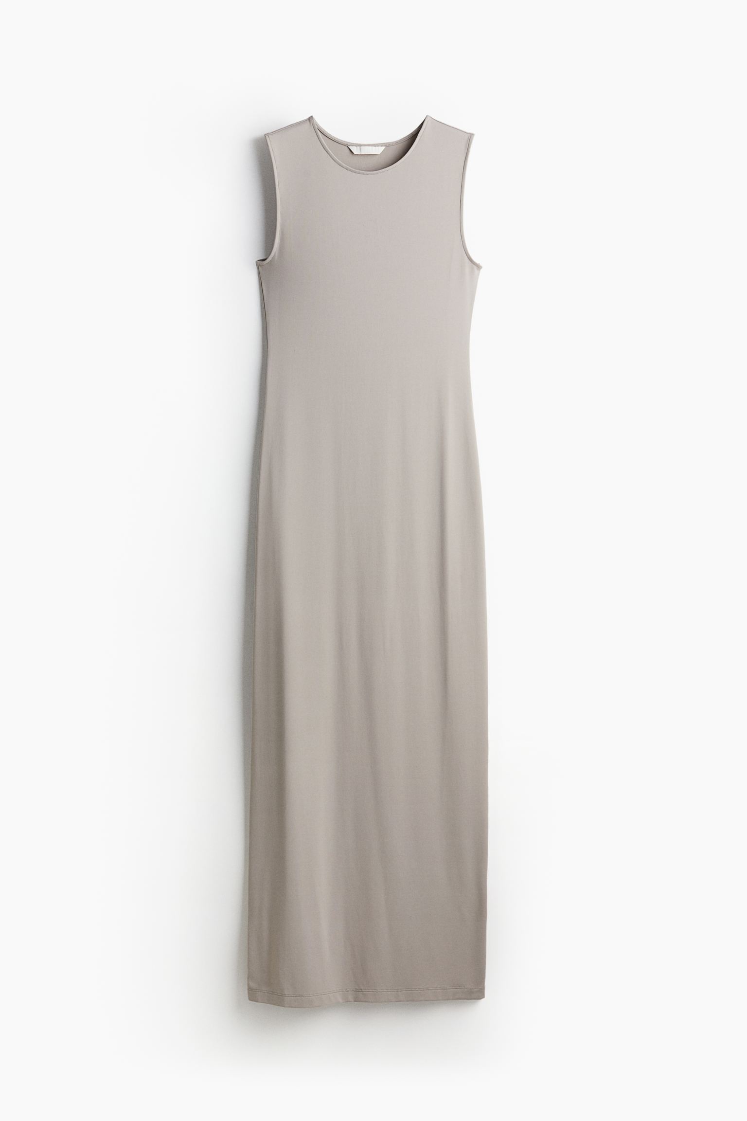 Платье H&M Microfiber Maxi, темно-бежевый