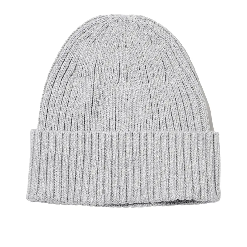 

Шапка Uniqlo Cotton Ribbed, серый