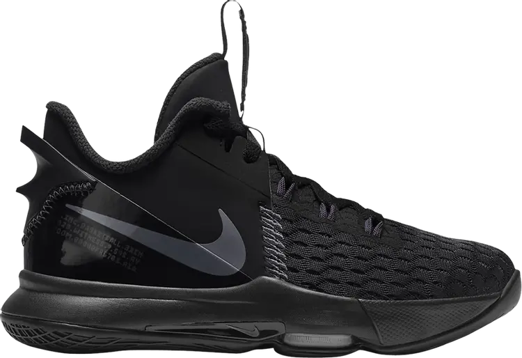 

Кроссовки Nike LeBron Witness 5 GS 'Black Dark Grey', черный