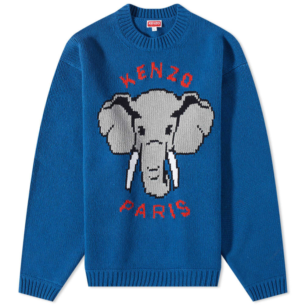 

enzo PARIS Пиксельный джемпер со слоном Kenzo Paris, Синий