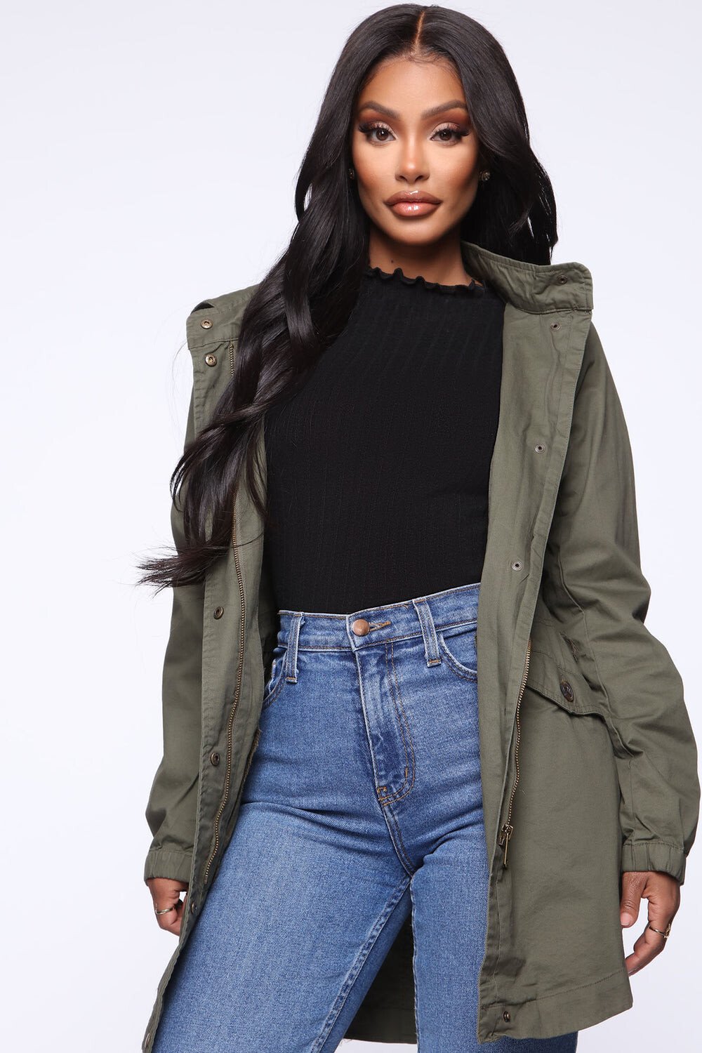 

Куртка Fashion Nova J8027, оливковый, Зеленый