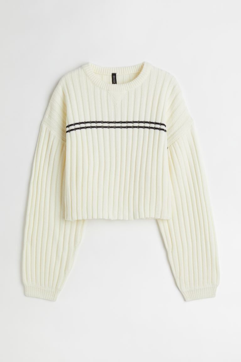 

Полосатый свитер H&M, белый