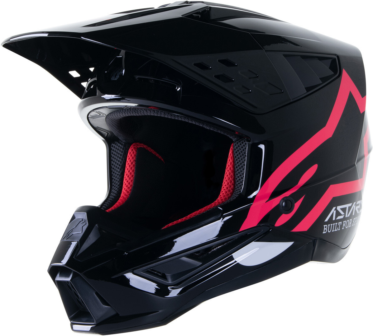 

Мотокросс шлем Alpinestars S-M5 Compass, черный/розовый