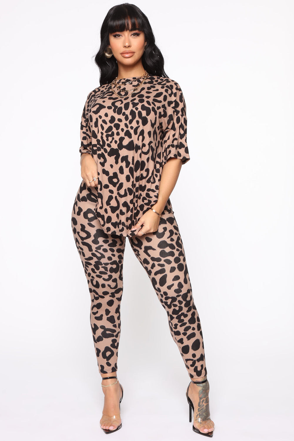 

Леггинсы Fashion Nova ST2152FN, коричневый