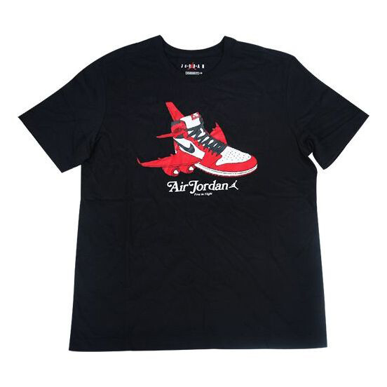 

Футболка Air Jordan Shoe Alphabet Printing Black CN3597-010, черный