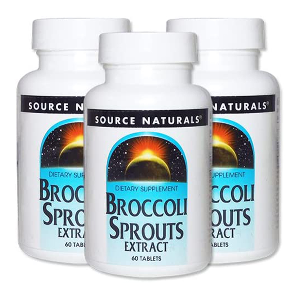 Пищевая добавка Source Naturals Broccoli Sprouts, 3 предмета, 60х3 таблеток крем суп фрутоняня брокколи цветная капуста и морковь 200 г