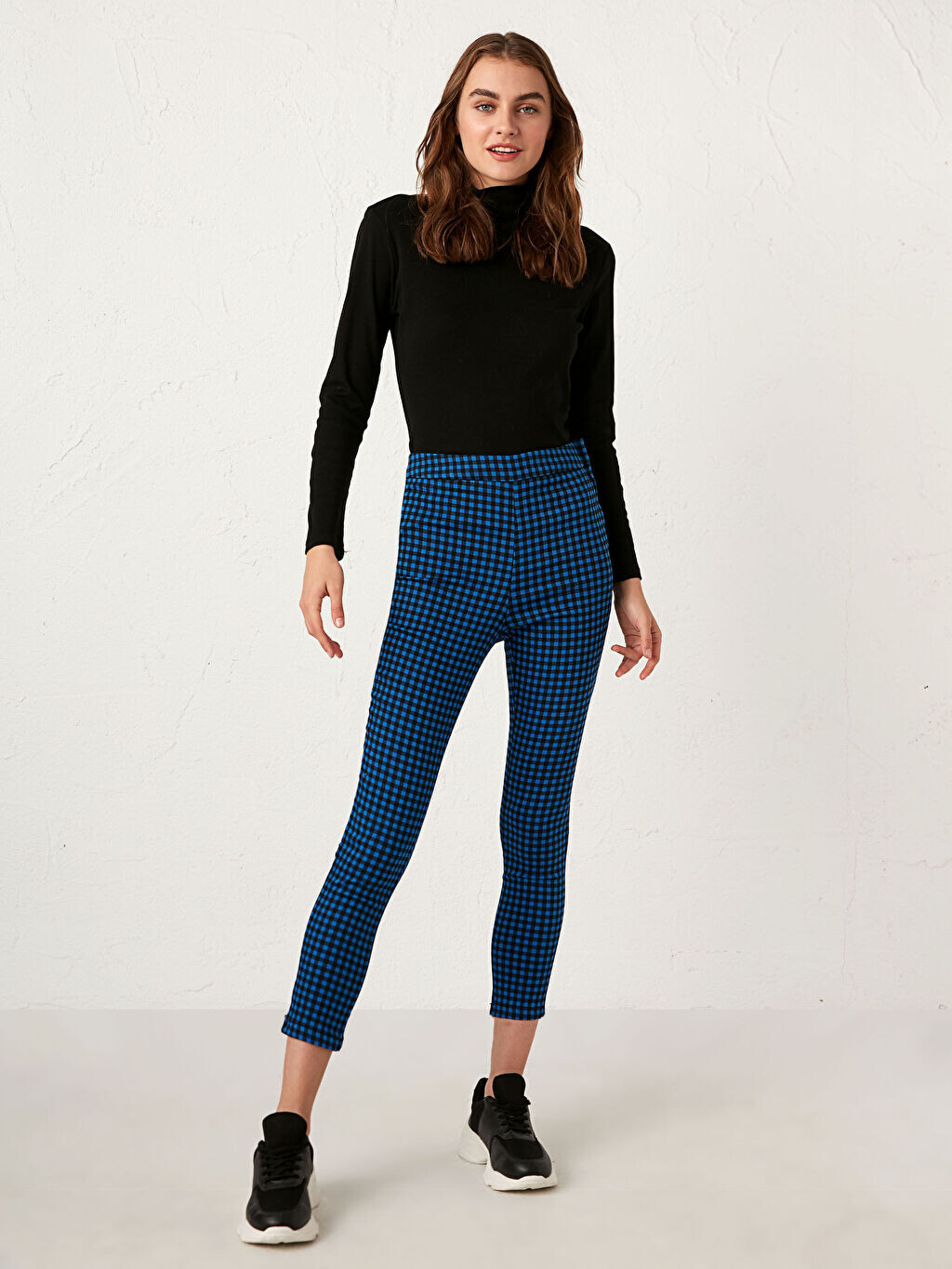 

Клетчатые брюки до щиколотки LCW Casual