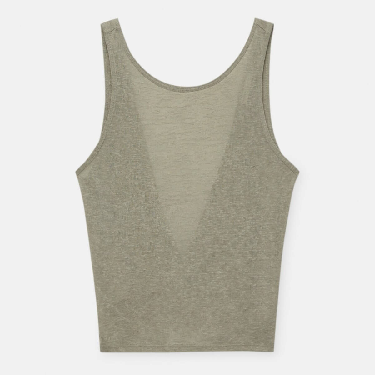 

Топ Pull&Bear Fine Knit With Knot At The Back, хаки