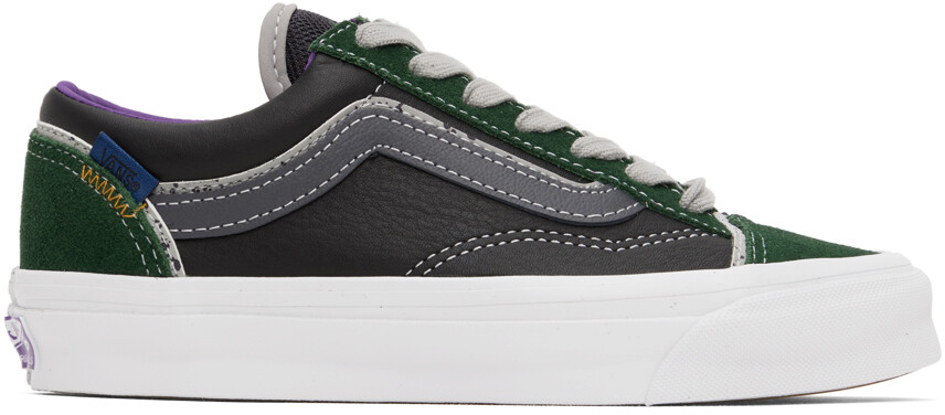 

Черно-зеленые кроссовки OG Style 36 UI Vans, Черный