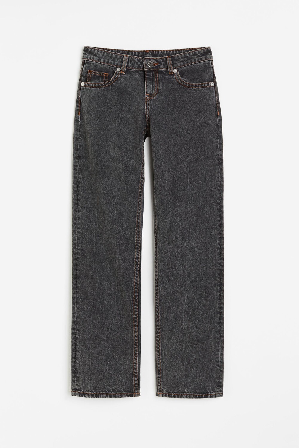 

Джинсы H&M Straight Low, темно-серый