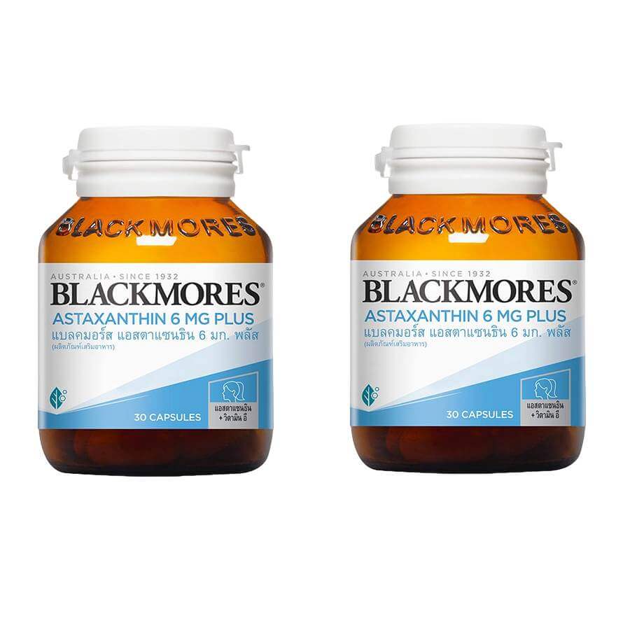 

Пищевая добавка Blackmores Astaxanthin Plus 6 мг, 2 флакона по 30 капсул