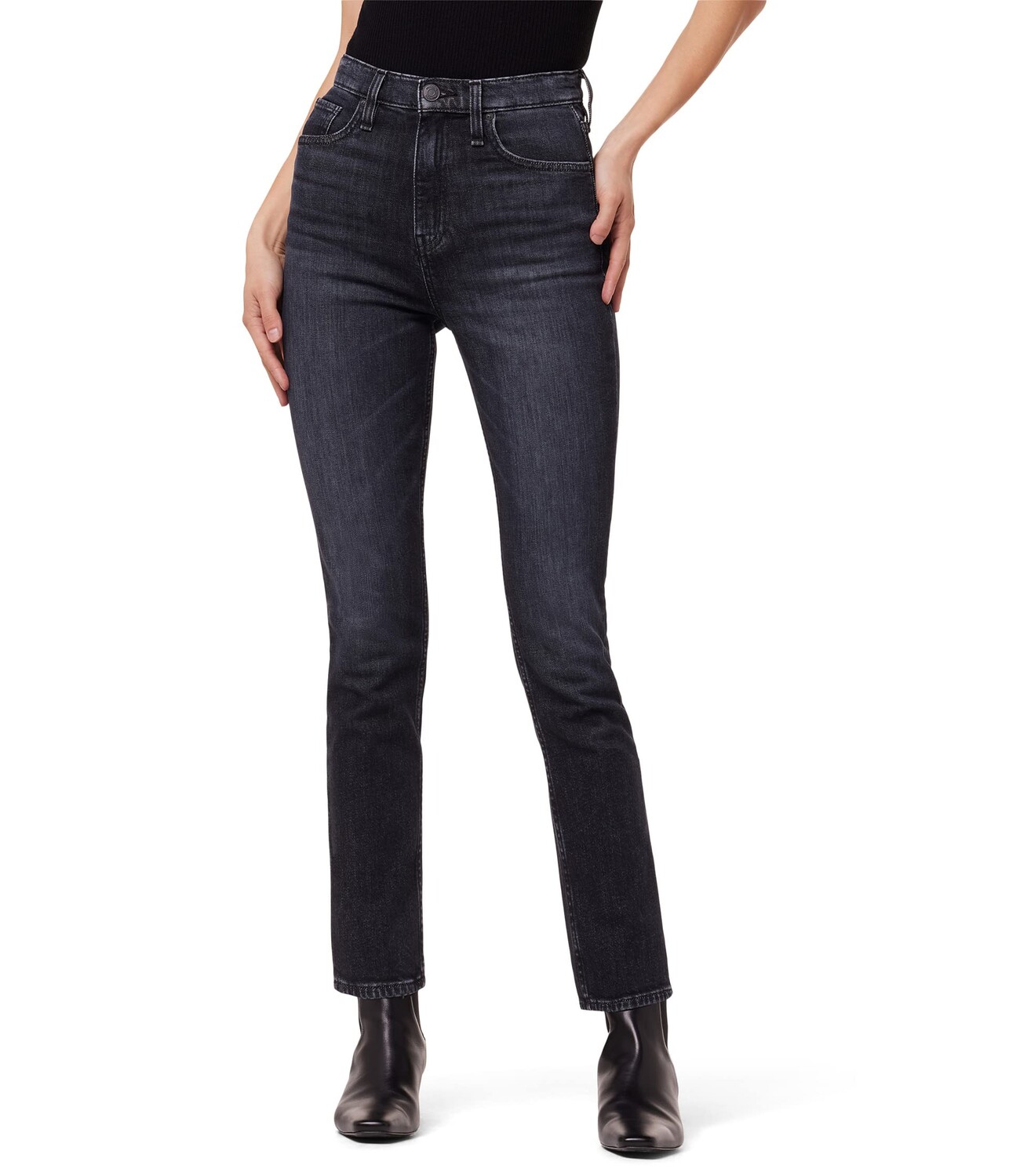 

Джинсы Hudson Jeans, Harlow Ultra High-Rise Cigarette Ankle in Eco Black