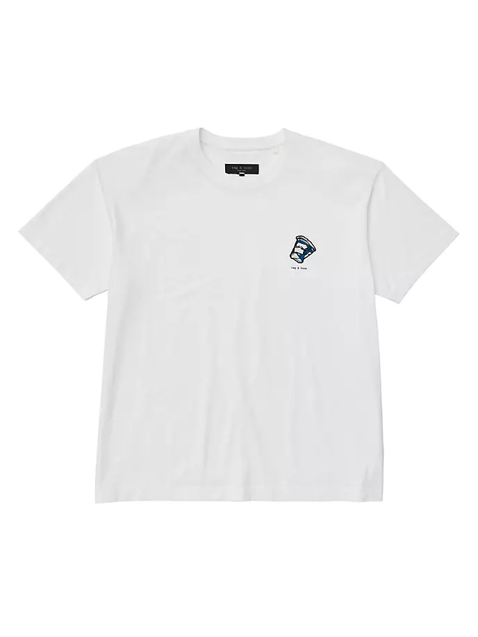 

Футболка с логотипом Coffee Cup Rag & Bone, белый