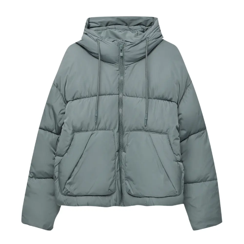 

Куртка Pull&Bear Puffer, хаки
