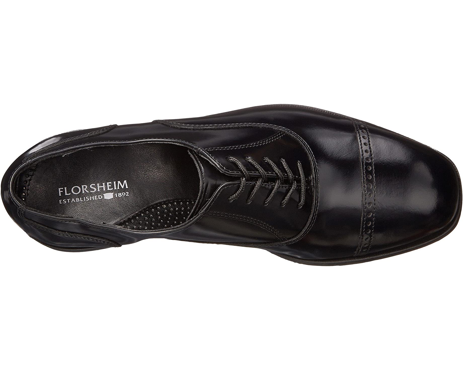 Оксфорды Lexington Perfed Tip Florsheim, черный - фото