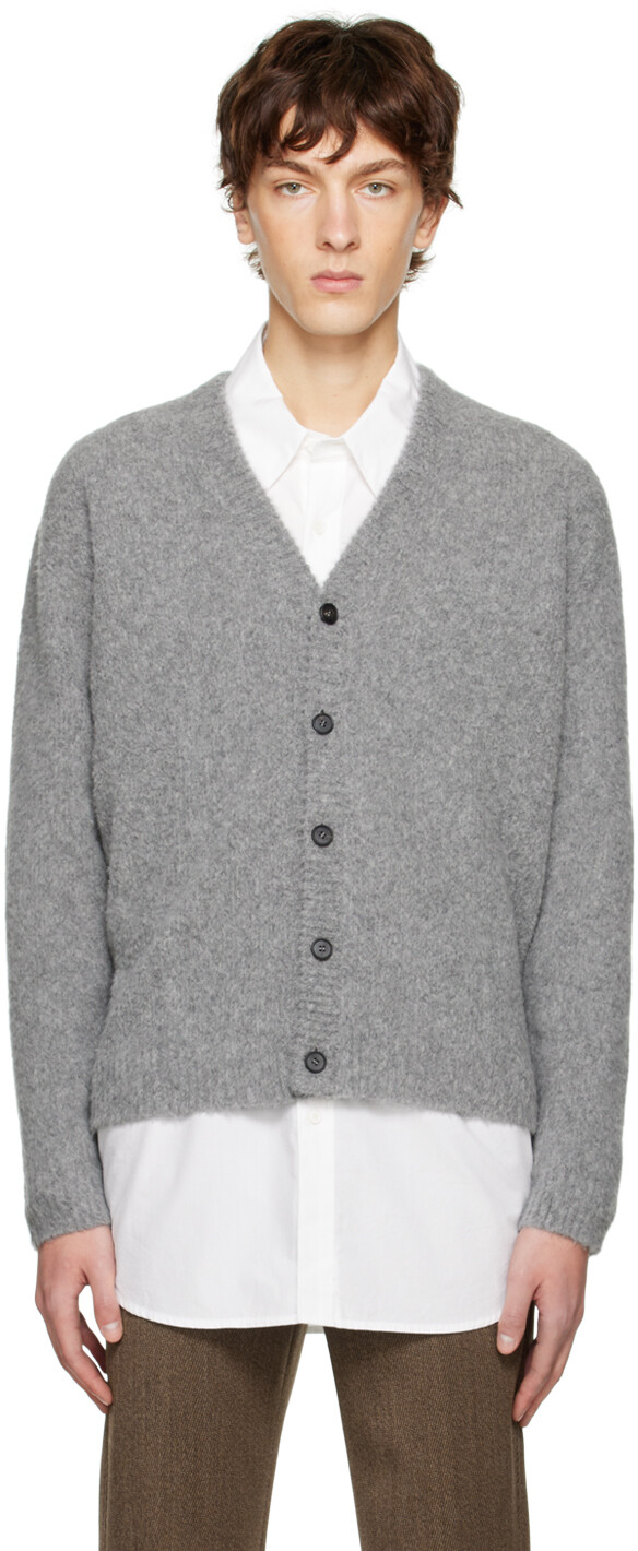

Серый кардиган с начесом Solid Homme