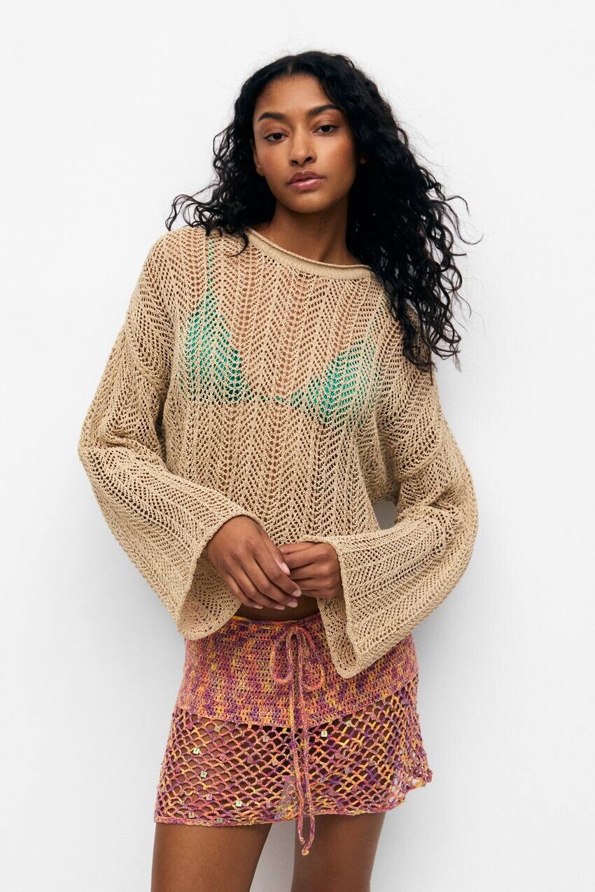 

Свитер открытой вязки Pull&Bear