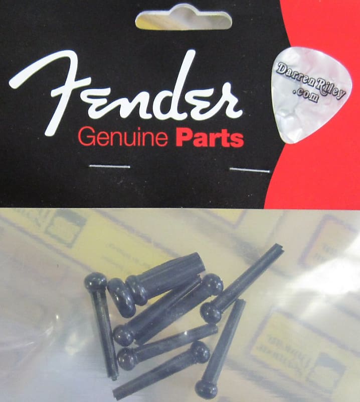 Бридж для акустической гитары Fender, черный 0990402006 Acoustic Guitar Bridge Pin Alvarez Washburn Yamaha 099-0402-006 - фото