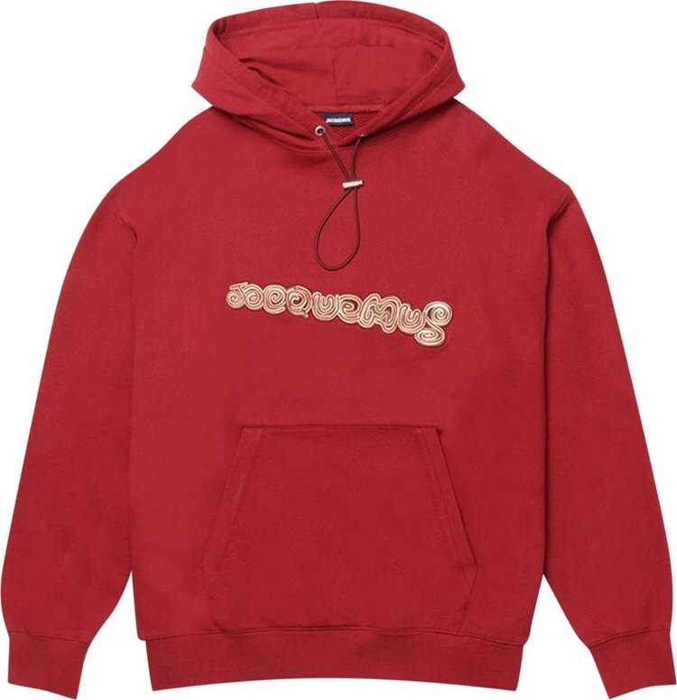 

Худи Jacquemus Le Sweatshirt Spirale Logo Hoodie 'Red', красный