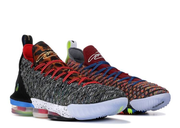 

Кроссовки Nike LEBRON 16 'WHAT THE', разноцветный, Серый